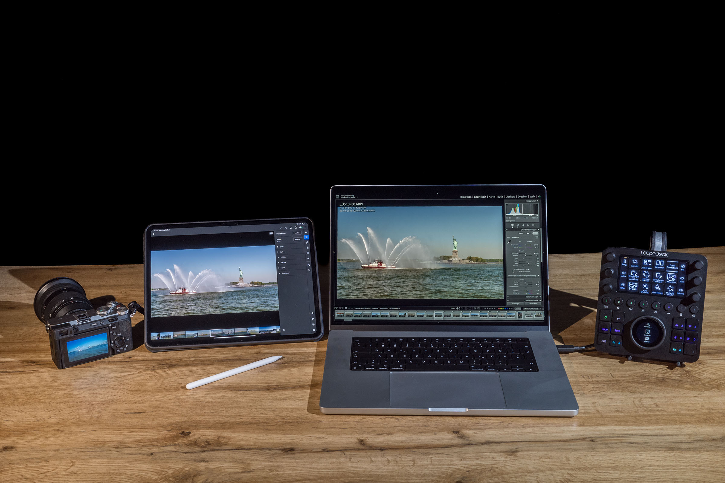 Werbefoto mit IT Equipment