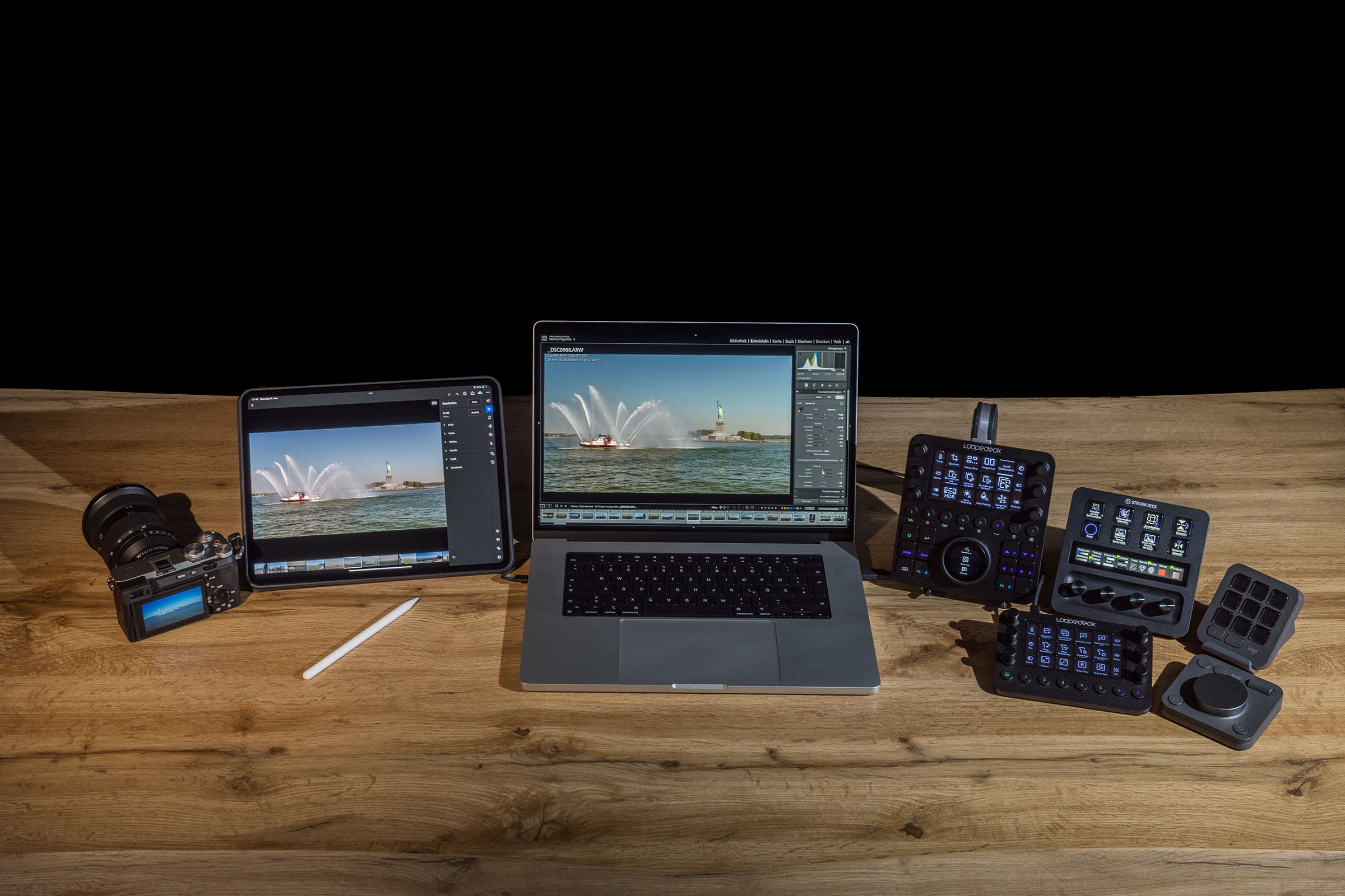 Werbefoto mit IT Equipment